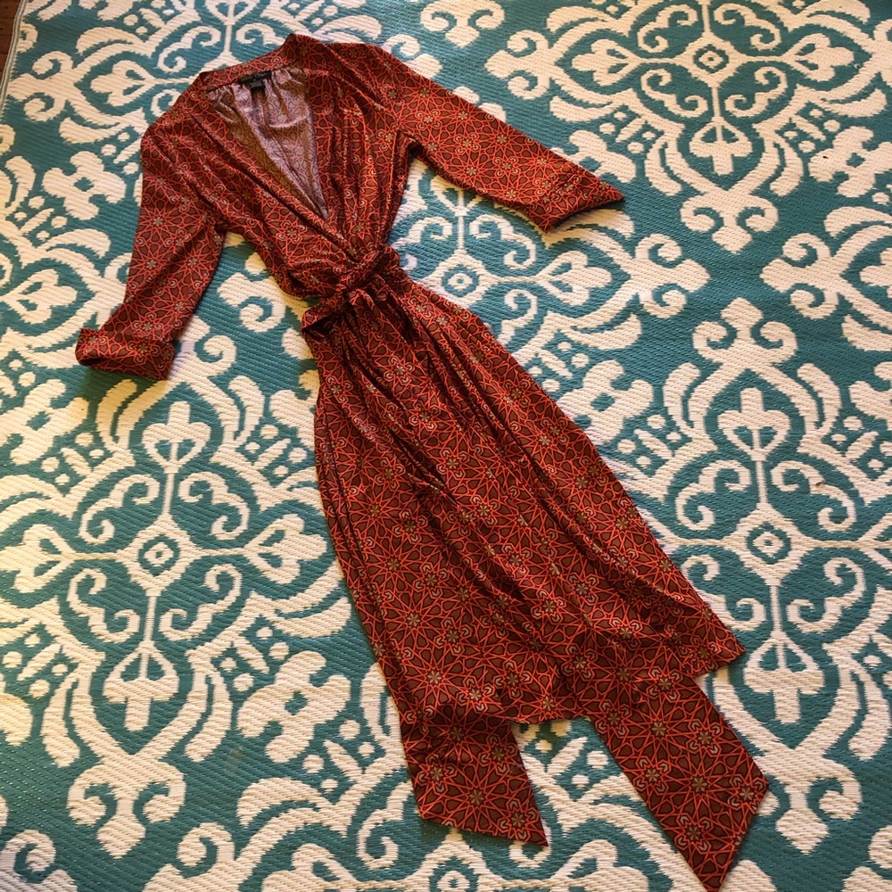 Wrap dress.